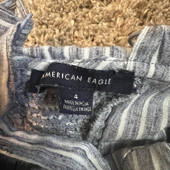 American eagle adorable striped jumpsuit with tie waist - Picture 3 of 4